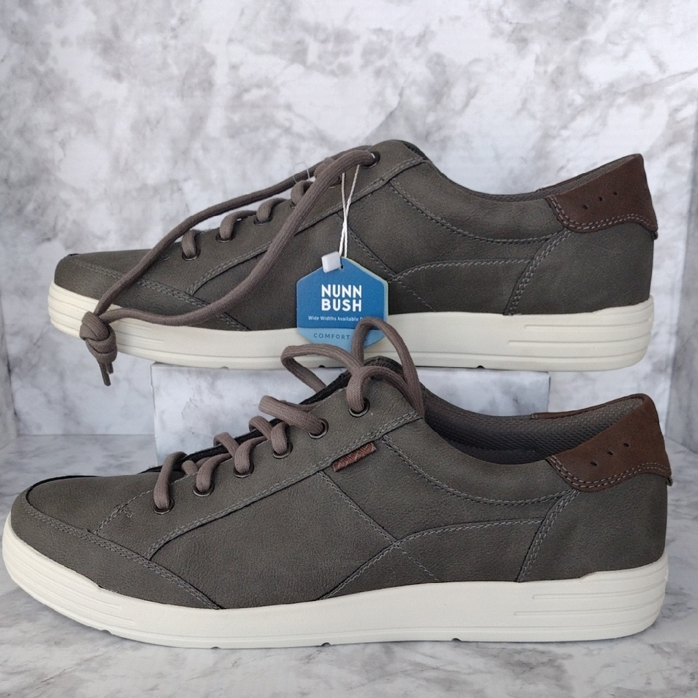 Nunn Bush More City Walk Shoes Men's 11.5 M Brown and Gray Sneakers Lightweight